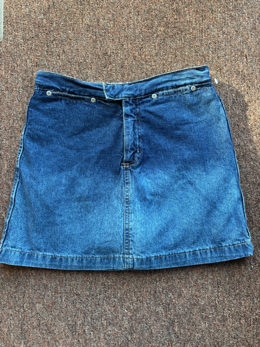 Classic Blue Denim Mini Skort